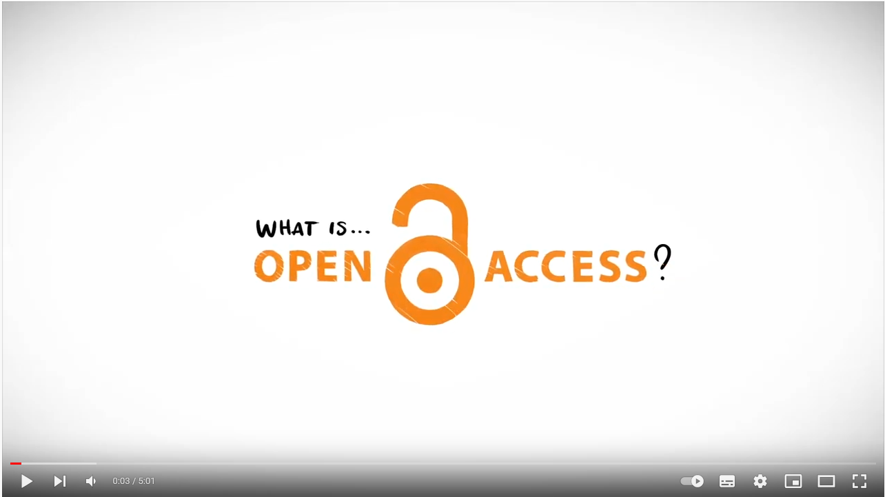 Screenshot des Videos what is open access (in English)